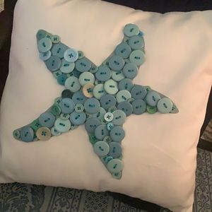 Adorable Starfish Button pillow